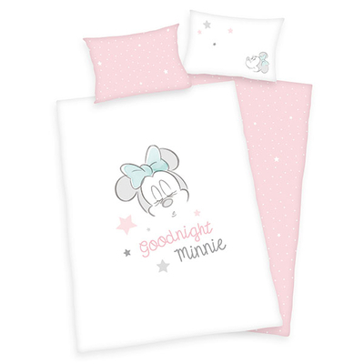 Minnie Mouse dekbedovertrek 100x135 - Pink