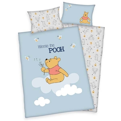 Winnie the Pooh dekbedovertrek 100x135 - Blue