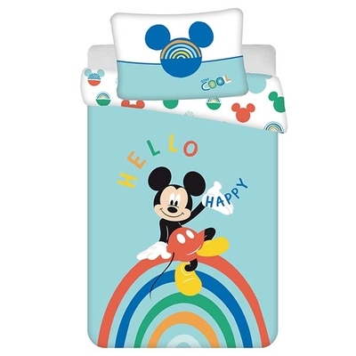 Mickey Mouse dekbedovertrek 100x135 - Rainbow
