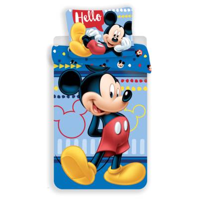 Mickey Mouse dekbedovertrek 140x200 - Hello